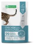 Natures Protection Alutasak Adult Cat Chicken, salmon & tuna Weight Control 100g
