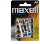 Maxell LR6 4+2 AA elem, alkáli, ceruza, 1, 5V, 6 db/csomag (Maxell LR6 4+2) - fishingoutlet