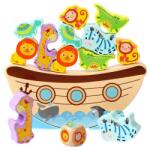 Leziter Egyensúlyozó fejlesztő fajáték, bárka állatokkal (BTE-7) - fishingoutlet