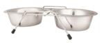 Raintech International fém tál állvánnyal 2x2, 6l /25cm/ (RAIN-DDWF2B-CP-3 Qt)