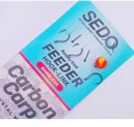 SEDO Carbon Carp Crystal Monofil Feeder rig Barbless - Szakáll Nélküli Feeder előke - 10-es 0.20mm-es monofil damil (24621)