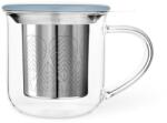 VIVA Чаша за чай с цедка VIVA Minima 400ml, синьо капаче за запарка (1006986) - topmall
