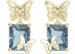 Guess Cercei placați cu aur cu fluturi Chrysalis JUBE04089JWYGABT/U