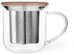 VIVA Чаша за чай с цедка VIVA Minima 400ml, кафяво капаче за запарка (1006987) - topmall