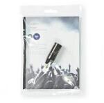 Nedis COTP15930BK XLR adapter, XLR 3 tűs dugó, RCA nő, Nikkelezett, Egyenes, Fém, Fekete , 1 db (COTP15930BK) (COTP15930BK)