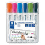 STAEDTLER Táblamarker Lumocolor kerek 6 db-os klt. (narancs, pink, világoskék, sötétkék, világoszöld, fekete) (351 WP6-1) (351 WP6-1) - aqua