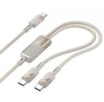 hoco. Cablu Date si Incarcare USB-C - 2 x USB-C HOCO U139 2in1, 100W, 1.2m, Auriu - evomag
