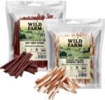 Wild Farm sandviș cu pui și cod 500 g gustare pentru câini + WILD FARM batoane de vită 500 g gustare pentru câini