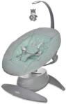 Lorelli Leagan electric Lorelli Bella Frosty Green Stars, rotativ, panel muzical, greutate maxima suportata 9 Kg, Verde Sezlong balansoar bebelusi