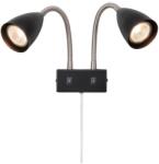 Markslöjd 108901 - Aplică spot de perete CIRO, 2xGU10/7W/230V, negru (ML1564)