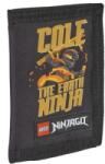 Lego Pénztárca, tépőzáras, 'Ninjago Cole', fekete-mintás (L202882513) (L202882513)