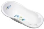 Lorelli Cadita bebe 100 cm Lorelli Strumfi White, cu dop de scurgere si baza antialunecare