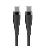 Maxlife Cablu Date si Incarcare USB-C - USB-C MaXlife MXUC-08, 60W, 1m, Negru - evomag