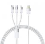 Baseus Cablu Incarcare USB-A - Lightning / microUSB / USB-C Baseus StarSpeed P10319900211-00, 100W, 1.5m, Alb