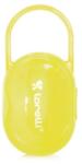 Lorelli Suport transparent cu maner pentru 2 suzete sau tetine, Lorelli, Yellow