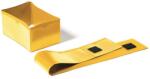 DURABLE Címketartó zseb, raklapláb, 140x65 mm / 90x65 mm, DURABLE , sárga (DB172404)