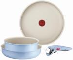 Tefal Set vase de gatit Tefal Ingenio Serenity L827S404 4 piese Antiaderent Design compact Blue Calm (L827S404)
