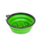 Yummie Összenyomható Etetőtál - Habzsolásgátlóval, Zöld, 1000 ml