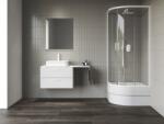 RAVAK Blix II cabină de duș 90x90 cm semicircular alb mat/sticlă transparentă 3BM70E40Z1 (3BM70E40Z1)