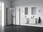RAVAK Blix II perete de duș 90 cm negru mat/sticla transparentă 9BM70300Z1 (9BM70300Z1)