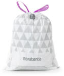 Brabantia Saci de gunoi Brabantia PerfectFit Sort&Go/Touch N 647035, dimensiune C, 10-12 l, 20 buc, alb (647035) Cos de gunoi