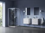 RAVAK Blix II cabină de duș 90x90 cm pătrat alb mat/sticlă transparentă 1LM70E00Z1 (1LM70E00Z1)
