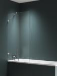 New Trendy Avexa Nickel Brushed paravan cadă 80 cm o piesă periat/sticlă transparentă EXK-8741 (EXK8741)