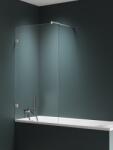 New Trendy Avexa Nickel Brushed paravan cadă 70 cm o piesă periat/sticlă transparentă EXK-8740-WP (EXK8740WP)