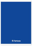 Fortuna Füzet vonalas FORTUNA Monocolor A/5 32 lapos sötétkék