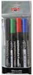 KOH-I-NOOR Marker Permanent, Varf Rotund, 4 Culori (KH-R4005-04P)