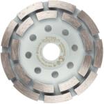 GRAPHITE Betoncsiszoló gyémánttárcsa 125x22.2 mm, kétsoros - Graphite (57T324)