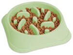 Yummie Etetőtál Habzsolásgátlóval - 20 x 20 x 4, 5 cm, Zöld