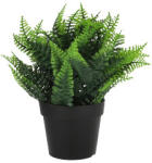  - Műpáfrány kaspóban: élethű műnövény páfrány levelekkel, 21 cm (2020 (Fern Persa))