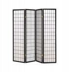 Timeless Tools Japán stílusú térelválasztó paraván, 4 panel, fa szerkezet, 177, 5cm magas (HOP1001019-2)