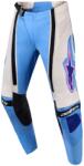 Alpinestars Pantaloni motocross Alpinestars Stella Techstar Nomur pentru femei, albastru deschis-alb, alb-negru-roz (AIM171-0321)