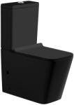 Welland Cono Tornado kompakt/monoblokk WC szett + soft-close slim WC ülőke (fekete)