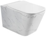 Welland Cono Tornado fali WC csésze + soft-close slim WC ülőke - márvány - miniwebshop