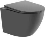 Welland Primo Rimless fali WC csésze + soft-close slim WC ülőke - szürke