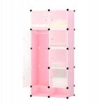 Timeless Tools Műanyag elemes szekrény-rózsaszín (MODUŁOWA SZAFA SZAFKA REGAŁ Meble POKÓJ)