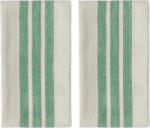 OYOY Prosoape de bucătărie Linu, 50 x 70 cm, bej-verde, 2 buc (L301245)