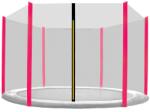 AGA Külső védőháló 250 cm átmérőjű trambulinhoz 6 rudas AGA MR1508OUT-6Pink - Fekete/rózsaszín (K12506) - kertaktiv