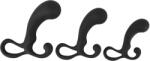 Rebel - set 3 piese de pluguri anale pentru prostată, negru