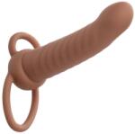 CalExotics - Maxx Bordázott Dual Penetrator Barna (d-241456)