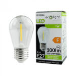 ECOLight Edison LED izzó S14 E27 1W 100lm 2700K Meleg izzószálas Ecolight (ECOLED2712)