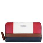 Tom Tailor Juna kék-piros-fehér női pénztárca 27064-144