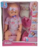Simba Toys New Born Baby lány pisilős baba kiegészítőkkel 43 cm