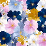 Takoy Prémium pamut NELA romantikus apró virágok Rose Whisper