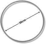  Fém karika ezüst 30cm - kosarbolt