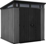 Keter Magazie de grădină din plastic Keter Signature Penthouse, 7x7, 216 x 216, Gri Venetian, cod 259816 (KT259816)