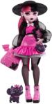 Monster High Szörnyen új baba kiskedvenccel - Draculaura (HRP64-HRP64)